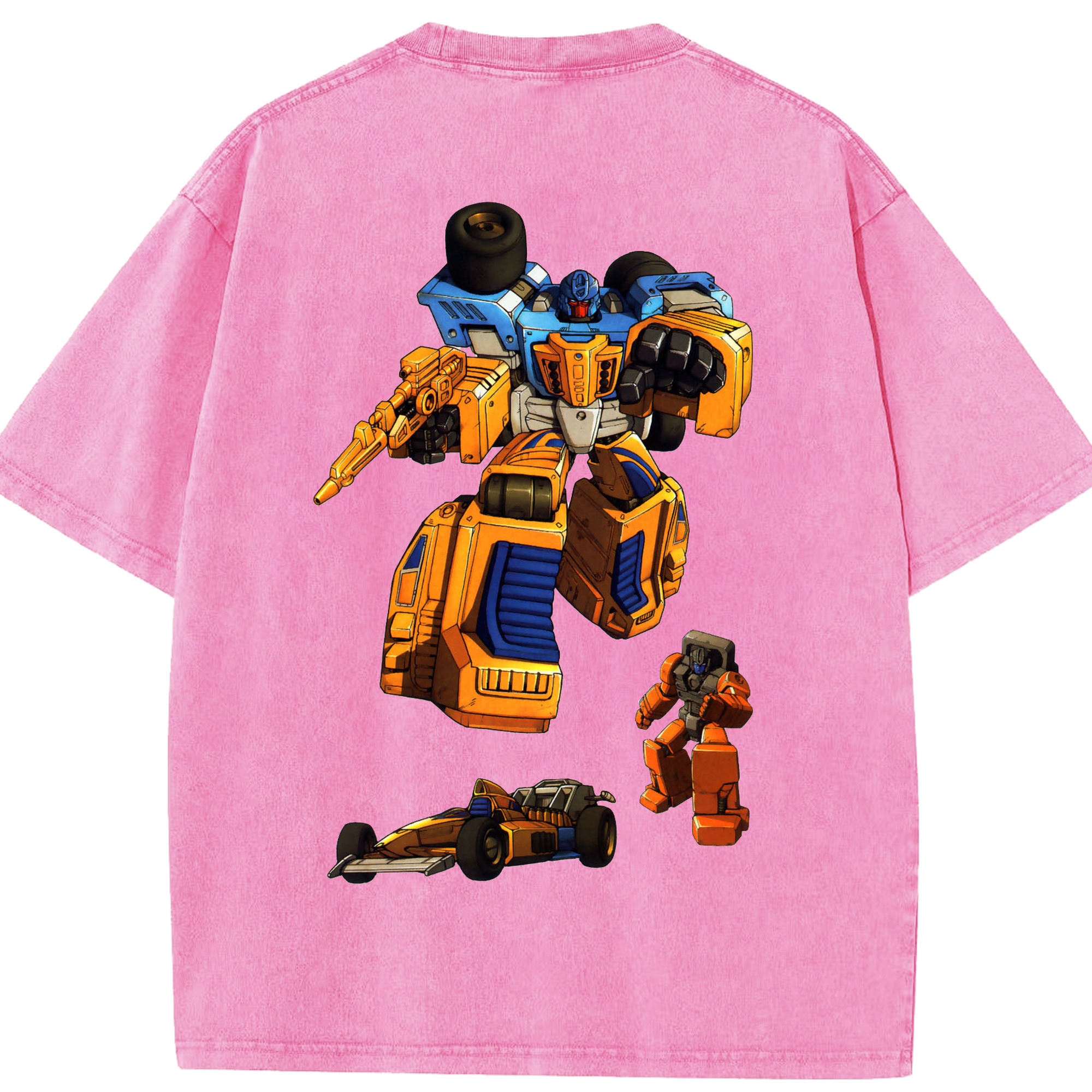 （画像用）  綿100% ヴィンテージ風 半袖Tシャツ（背面プリント）